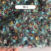 100x140cm Retro Pastoral Cotton/Linen Small Flower Floral Fabrics Soft for Spring Handwork Decor Tablecloth Dress Cushion Craft