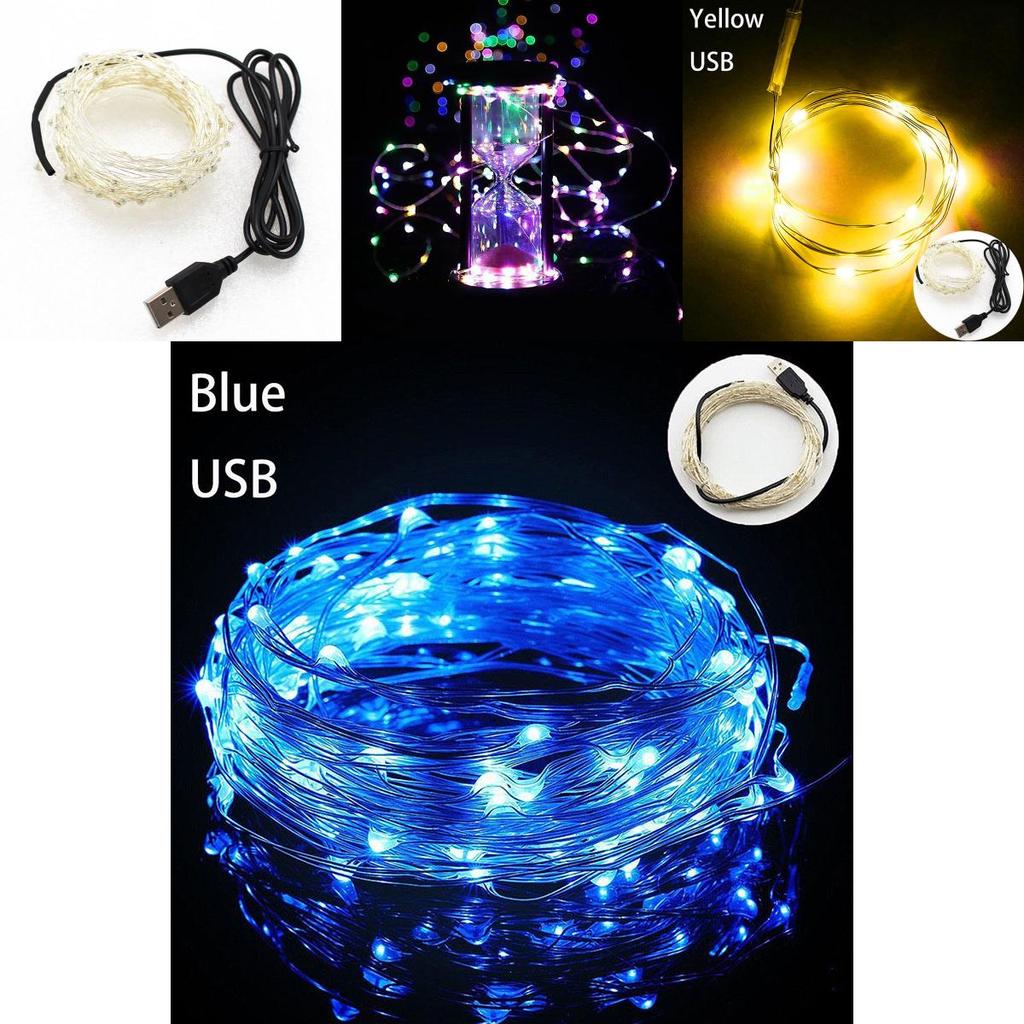Премиальная светодиодная медная гирлянда 5/10 м USB для вечного домашнего декора