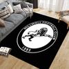 Millwall FC Flannel Printed Carpet, Home Sofa Decoration for Living Room & Bedroom, Non‑Slip Play Flannel Floor Mat for Game Room