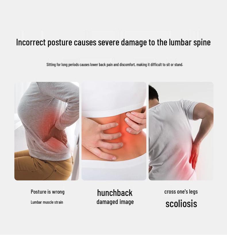 Эргономичная подушка для поддержки поясницы и бедер для офисного кресла – способствует правильной осанке и комфорту