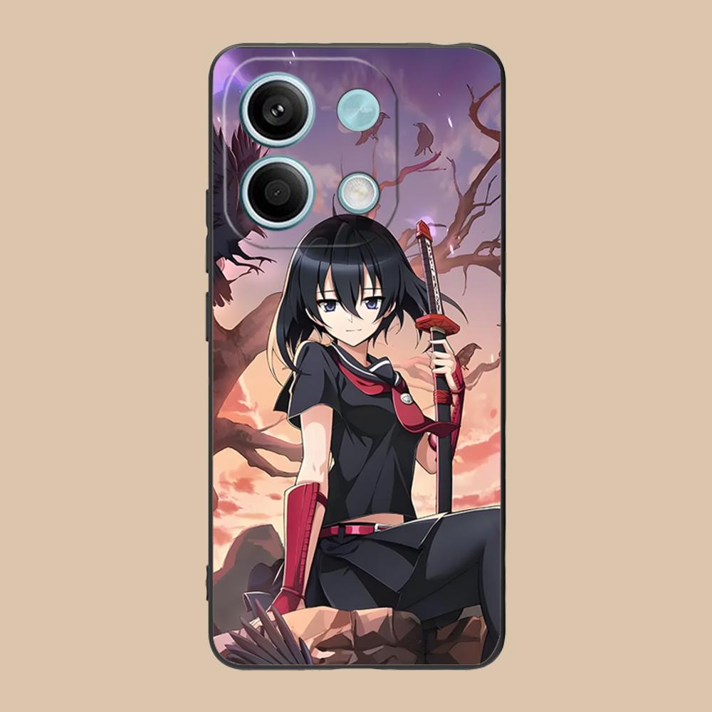 Матовый ТПУ чехол для мобильного телефона Akame Kurome для POCO F8 F7 F6 F5 F4 F3 F2 Pro GT C75 C71 C65 C61 C40 Pro Ultra Цветная крышка