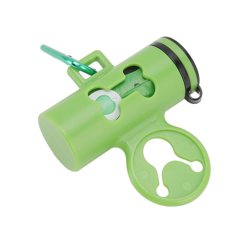 Dog Poop Bag Dispenser Degradable Hands Free Portable Pet Waste Bag Holder with Hook and Metal Key
