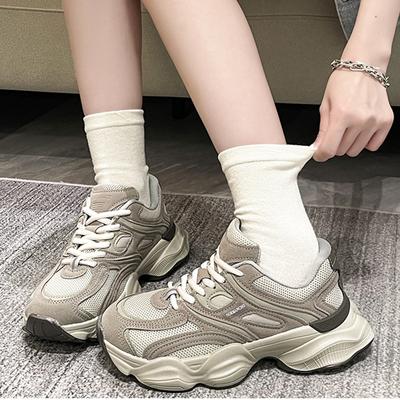 Повседневные женские кроссовки на платформе, низкие, нескользящие, повседневная обувь для женщин, уличные, на шнуровке, сетчатые женские туфли, кроссовки 35-40