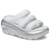 Crocs Mega Crush Metallic Шлепанцы с тройным ремешком, удобные и универсальные, женские, серебристые