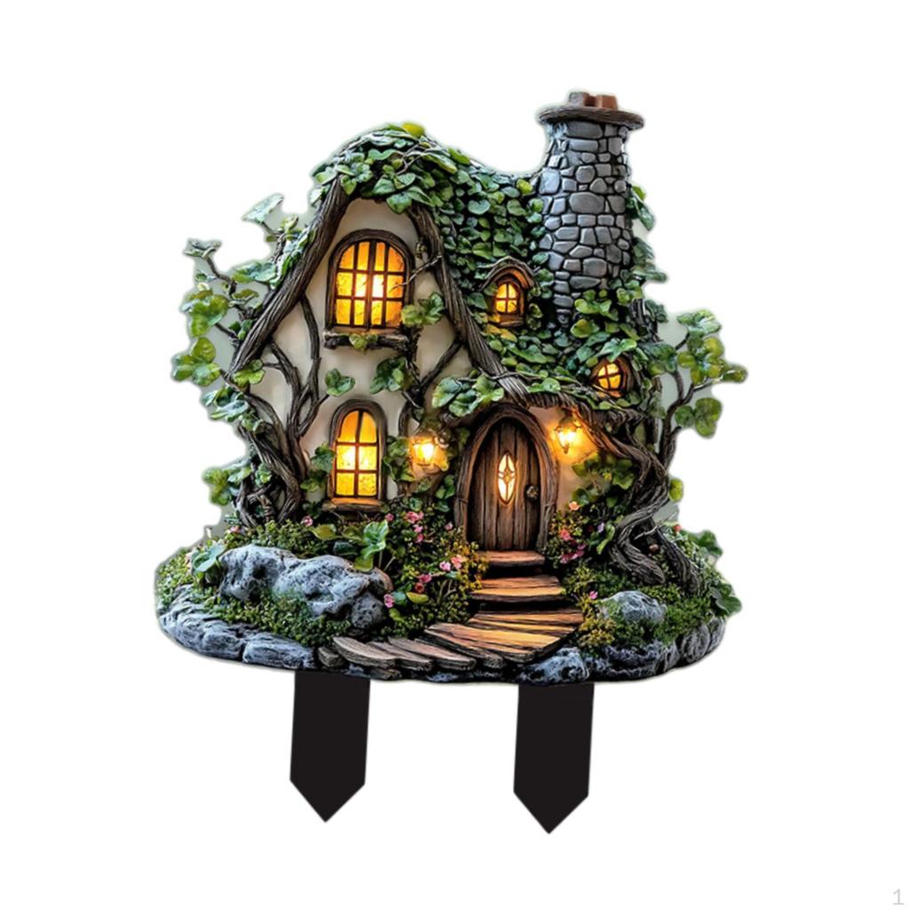 2D Decorative Garden Stakes Decoration Easy to Use Versatile Gifts Acrylic Plague Yard