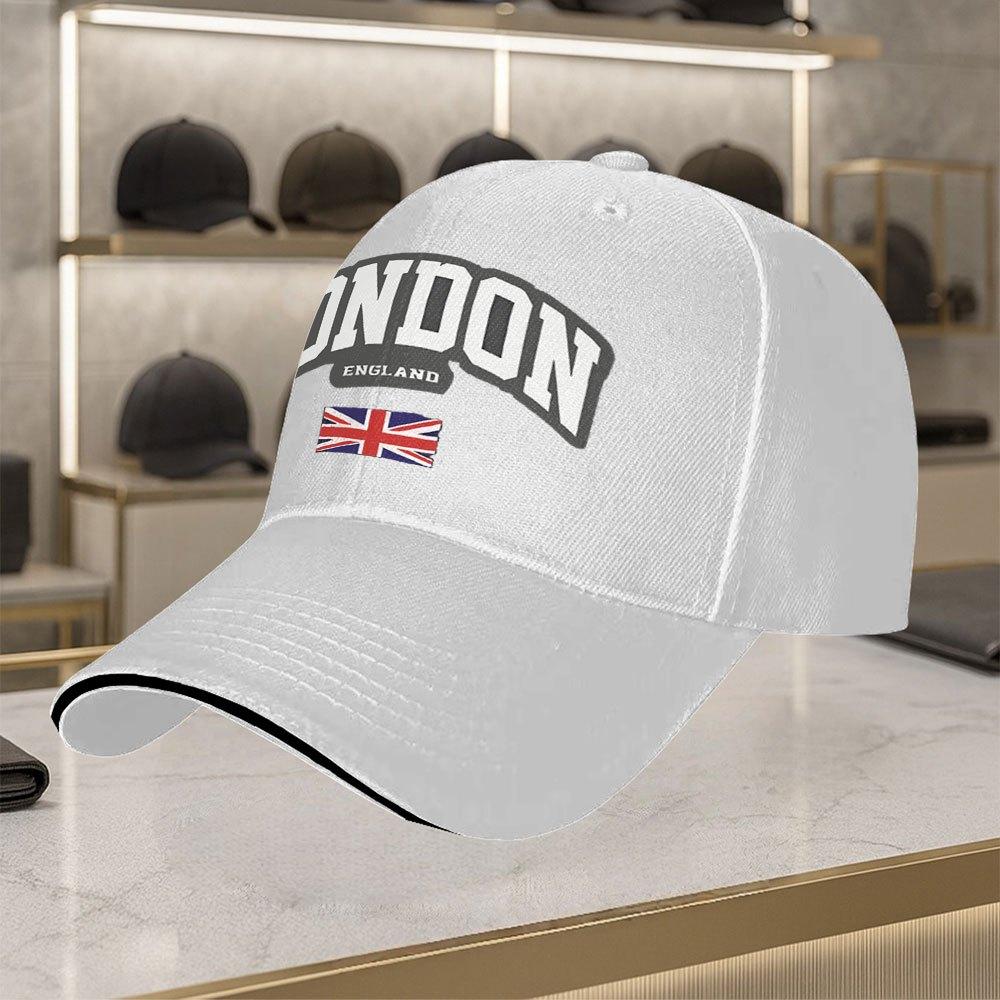 Unisex Trendy Baseball Cap UnisexS Hat London England UK Flag Pattern Print Series Fashion Versatile Daily Commute Wear Additions