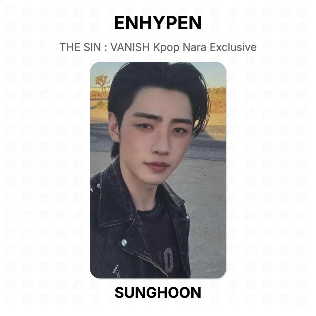ENHYPEN ГРЕХ : VANISH Kpop Nara Эксклюзивная Официальная Фотокарточка