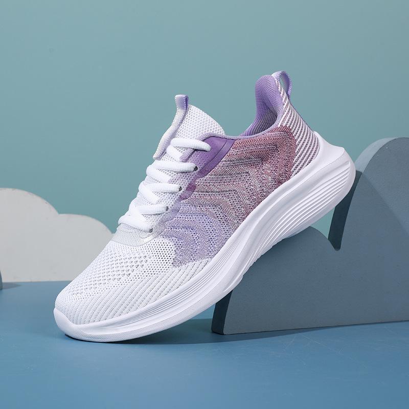 Летняя новая женская обувь дышащая универсальная на мягкой подошве повседневная обувь легкая беговая спортивная обувь сетка женская