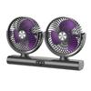 Adjustable Double-Head Fan with Light for Home & Outdoor Use, Multi-functional & Compact