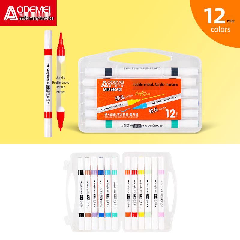 Набор из 36 масляных маркеров с двумя наконечниками и набор из 48 акриловых акварельных граффити-ручек