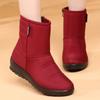 Новые непромокаемые зимние сапоги до середины икры, противоскользящие, флисовые, утепленные, теплые, для женщин, хлопковая обувь