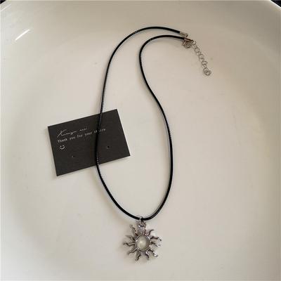 Нержавеющая сталь Спираль Солнцезащитное стекло Крест Кулон Ожерелье Многослойное колье Звезда Шарм Ожерелье Гранж Y2K Ювелирные изделия для шеи для мужчин, женщин