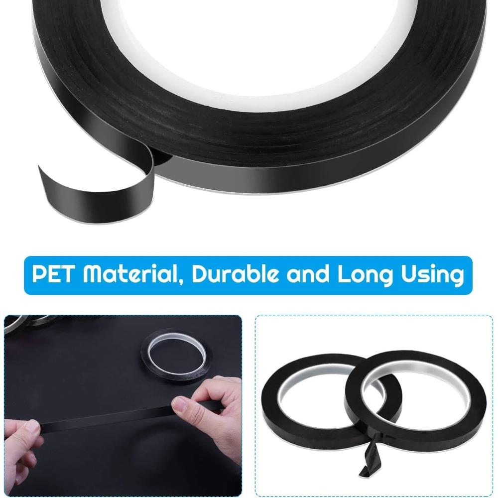 50М Черная пленка Высокотемпературная Затеняющая Водонепроницаемая Лента Графическая Магнитная Доска Электрическая Маркировочная Лента