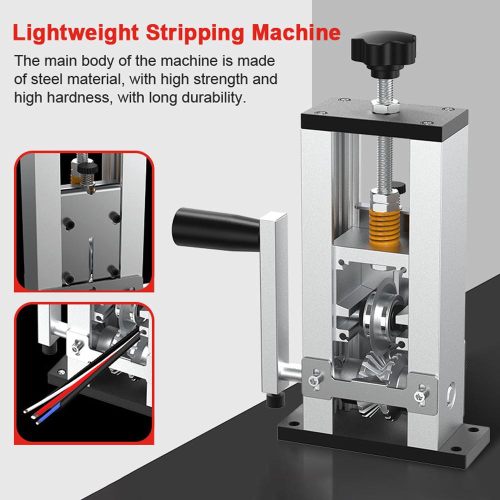 Портативный бытовой инструмент для зачистки проводов, ручной инструмент для зачистки проводов, электрическая машина для пилинга кабеля 125 мм