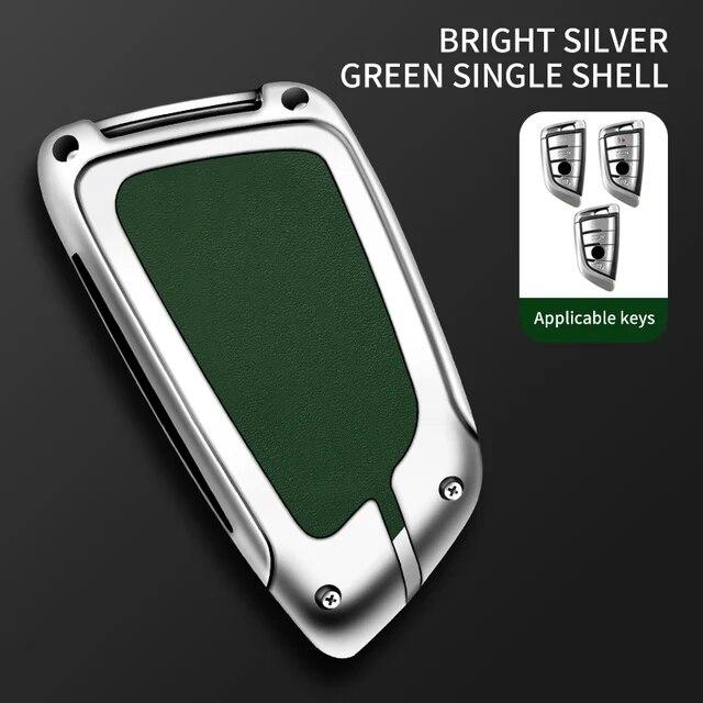 Кожаный чехол для ключей из цинкового сплава для BMW X1 X3 X4 X5 F15 X6 F16 G30 7 серии G11 F48 F39 520 525 F30 118i 218i 320i