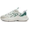 Fusion Conch Dx Comfortable Versatile Shock Absorbing Durable Low Top Casual Shoes Women Sneaker White Green T12W311111AWV