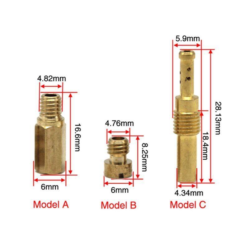 X7JF Главный жиклер для карбюратора мотоцикла PWK OKO CVK Дополнительный жиклер Размеры 120-170