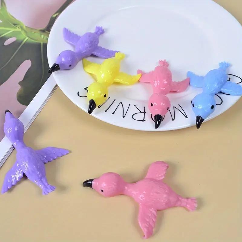 Катапульта Запуск Фламинго Веселье и Сложная Рогатка Практика Фламинго Эластичные Летающие Птицы на Пальцы Липкие Игрушки Декомпрессия