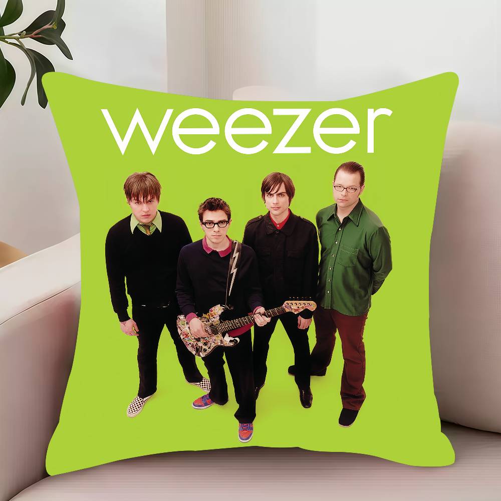 Подушка с принтом W-Weezer Декоративные Защитные чехлы Удобная мягкая для Дивана Гостиной Домашнего офиса