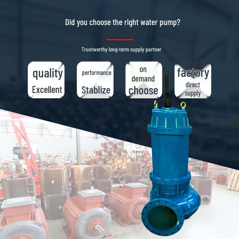 Submersible Sewage & Pipeline Booster Pump for Hot/Cold Water and Agricultural Irrigation