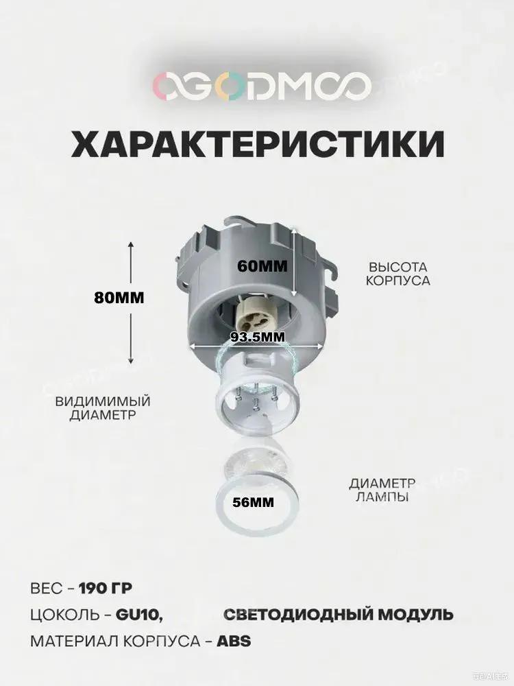 OGODMOO Ceiling Lamp, GU10