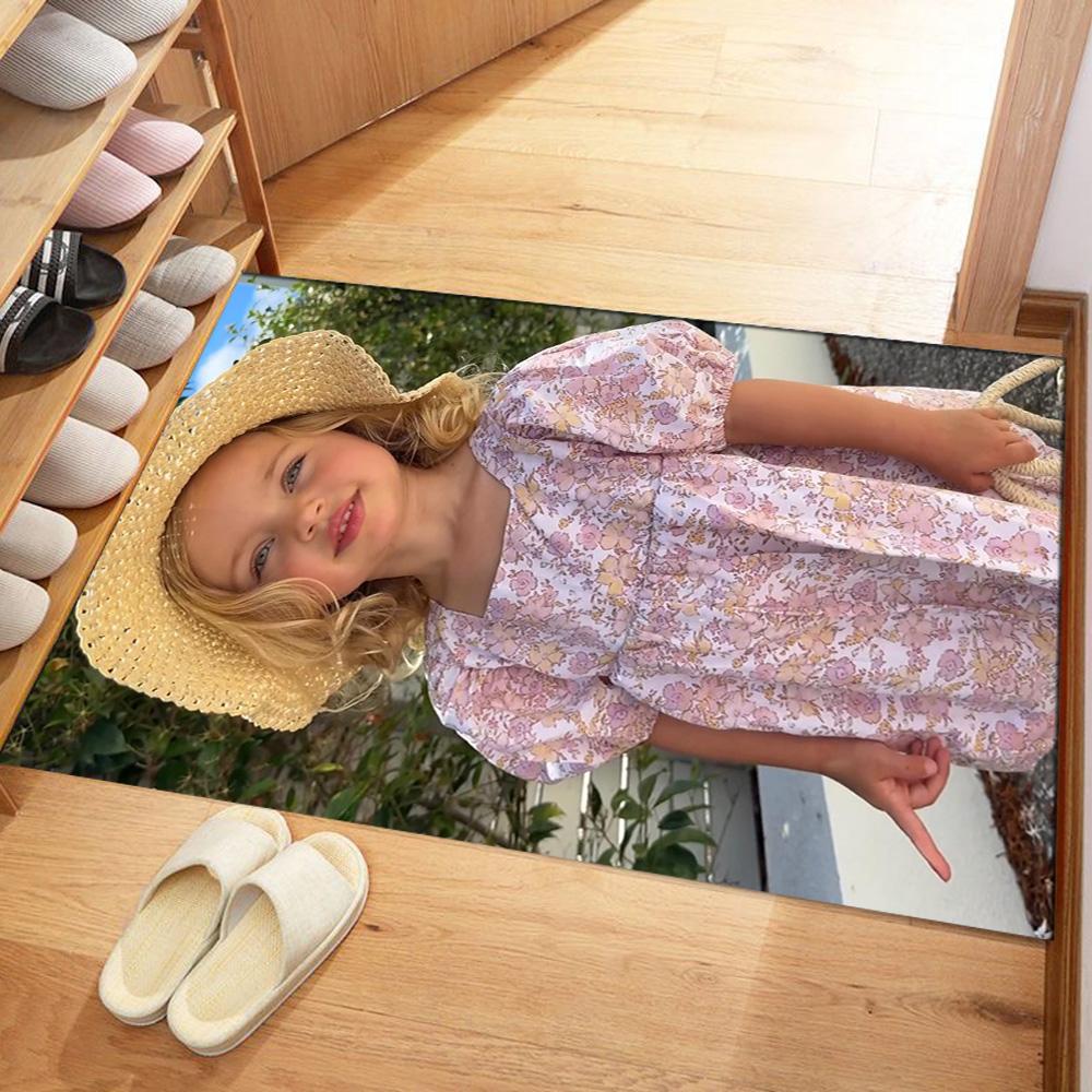 Customize Photo Customize Your photo Floor Mat Design for Balcony Bedrooms Playrooms Game Room Anti-slip Rug Decorate Offices Best for Christmas