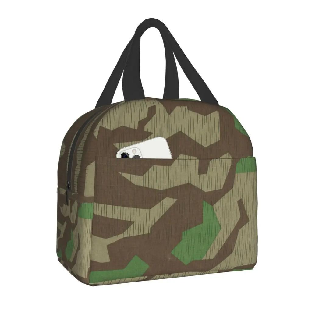 Military Camo Insulated Lunch Bag for Women Waterproof Army Camouflage Cooler Thermal Lunch Tote Office Picnic Food Bento Box
