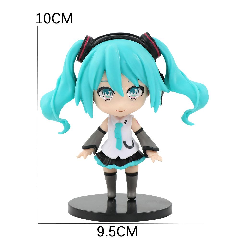 6Pcs/Set Anime Blind Box Hatsune Miku Figure Mini Character Ornaments Kawai Table Decoration For Home Adult Toy Child Gift