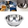 Круглая раковина 265 мм из нержавеющей стали для мытья овощей, чаша, раковина со сливной трубой для лодки, каравана