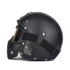 Helmet Helmet Leather Helmet 3/4 Half Helmet Big Turtle King Pedal Helmet Motorcycle DOT Riding Helmet Electric Rider