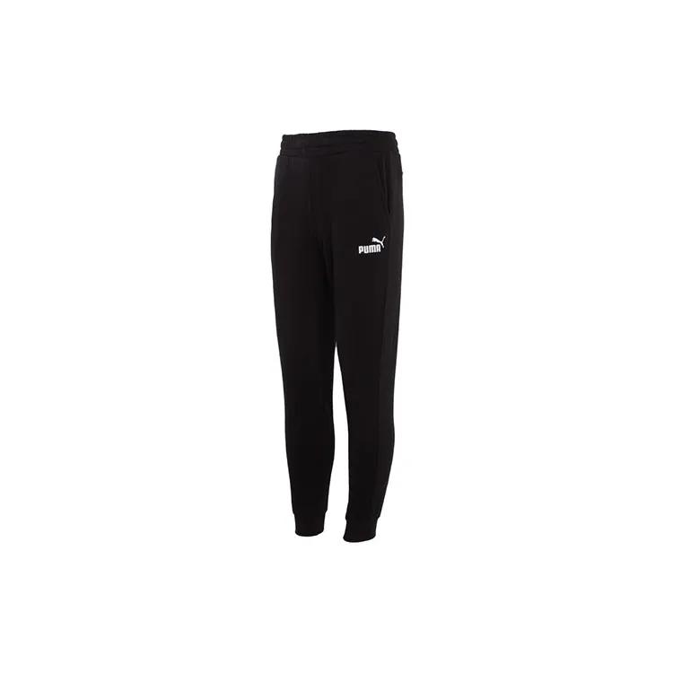 PUMA Knitted Sweatpants Men's Black Moderate Cuffed Pants (Unisex) Knitted Sweatpants 675744 01