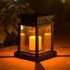 Solar Decor Hanging Candle Light Outdoor Landscape Candle  Lighting Retro Palace Lantern Lights