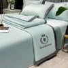European Style Washed Summer Ice Silk Air Conditioning Quilt Cool Silk Thin Comforter Adult Kids Bed Sheet Pillowcases Bedspread