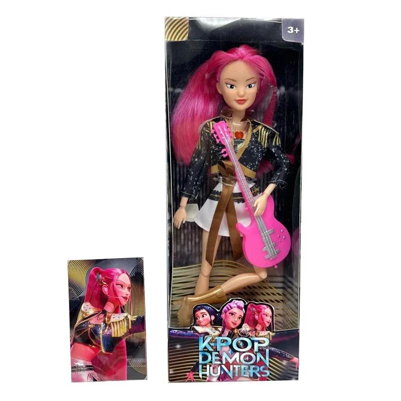 Netflix Kpop Demon Hunters Action Figures -Derpy Tiger Sussy Rumi Mira Zoey, Colorful Lights Theme Song Toy, Fans Christmas Gift