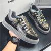 2025 New Autumn Printed Personality Design Street Lace Up Sports Platform Men's Shoes Board Shoes Zapatillas Hombre