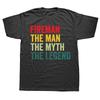 Funny Man Myth Fireman Legend Fathers Day Graphic T Shirts Men Cotton Humor Streetwear Tee Short Sleeve Unisex Loose Clothing