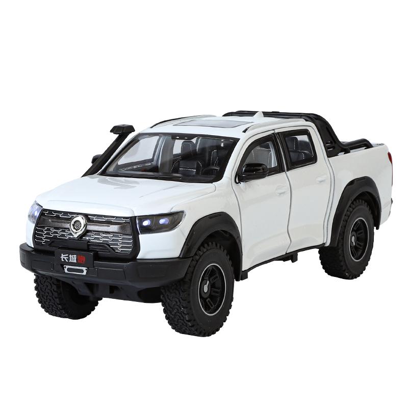 1:24 Large Pickup Truck Great Wall Pao DALILUN off-road Vehicle Toy Simulated Alloy Car Model Pull Back Collection Ornament
