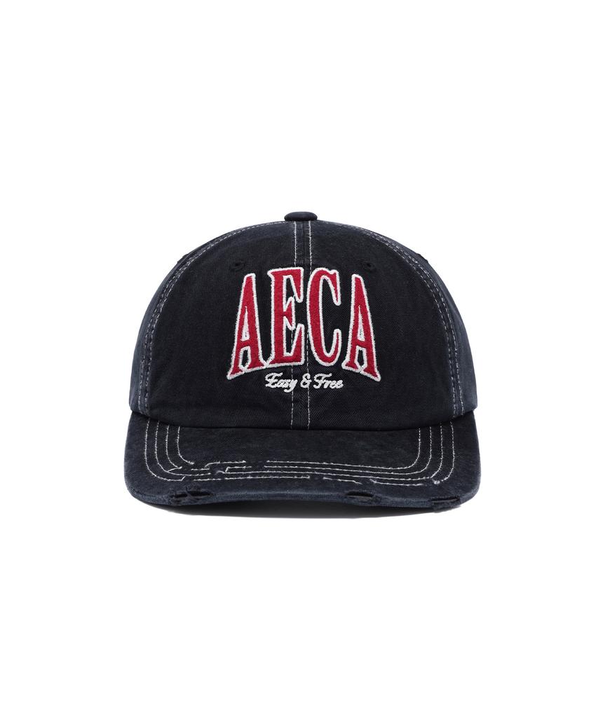 AECA Aeca Простая и бесплатная винтажная бейсболка-Черная