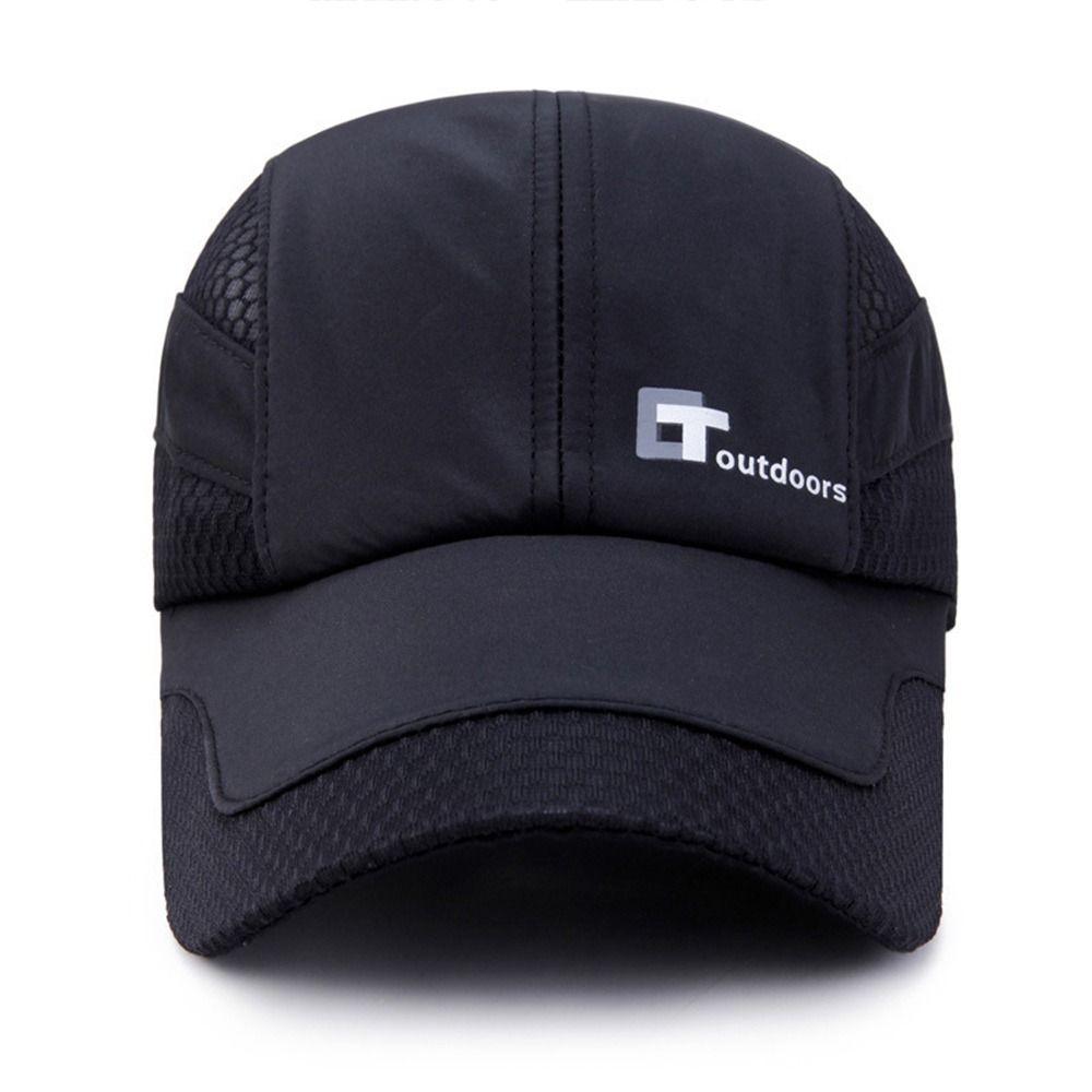 Quick-Dry Baseball Cap Breathable Mesh Sunscreen Cap Portable Sports Hats  Women Men