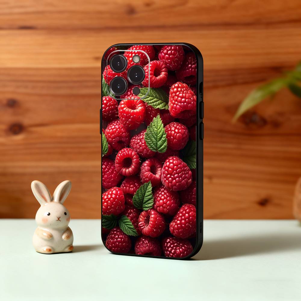 Красный Чери-Гранатовый Малиновый Чехол Для Телефона Для iPhone17,16,15,14,13,12,Plus,Pro Max, 5G Другие Мягкий Черный Чехол