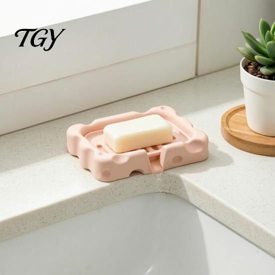Подставка для мыла для кухонной раковины, коробка в форме сыра, 3D-печатный дренажный держатель, креативная защита столешницы для семьи, отеля, ванной комнаты, пластиковый контейнер