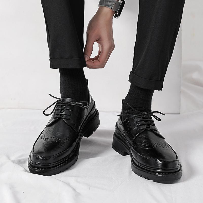 Мода Лидер продаж, новые модели, мужские деловые туфли Brogue, модные и универсальные стили, мужская обувь для свадьбы, офиса, вечеринки, прогулки