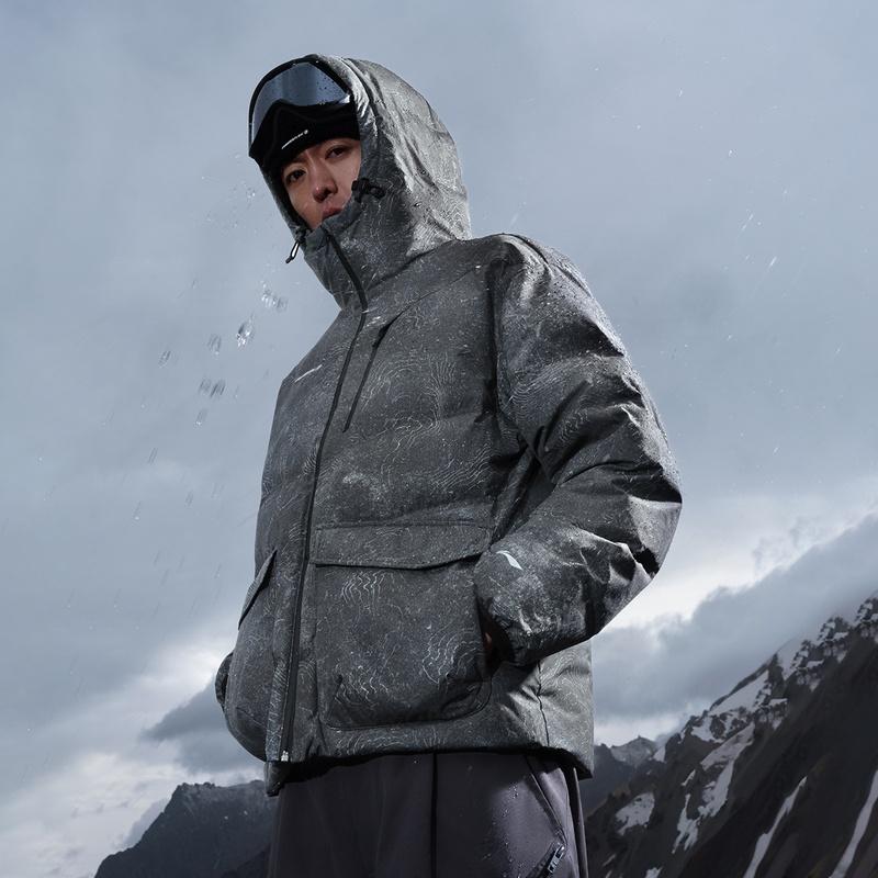 Li-Ning Li Ning Down Jacket Unisex Trace All Over Print AYMU215-4