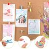 200pcs Color nail set, push pin clip, large I-shaped nail, round ball nail, soft wood board, fixed big head nail