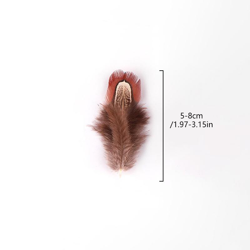 50 шт DIY Craft Jewelry Accessories Natural Feather 4-8 см Crafts Handmade Materials Clothes Bags Sheeting Decoration