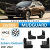 Передние и задние автомобильные брызговики, комплект для Subaru Outback 2022, брызговики, брызговики, крылья, автомобильные аксессуары, 4 шт.