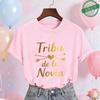 Spanish Girls Bridal Shower T-Shirts Team Bride Tribe Gold Blouses Short Sleeve O Neck Tees for Hen Party Wedding Celebration