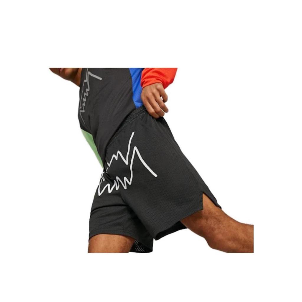 Puma Повседневные шорты с эластичной резинкой на талии, мужские шорты, черные 539573-01