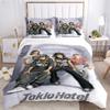 Tokio Hotel 3D Печать рок-группы всесезонный пододеяльник Постельное белье Мягкий пододеяльник и наволочки Single_Double_Queen_King