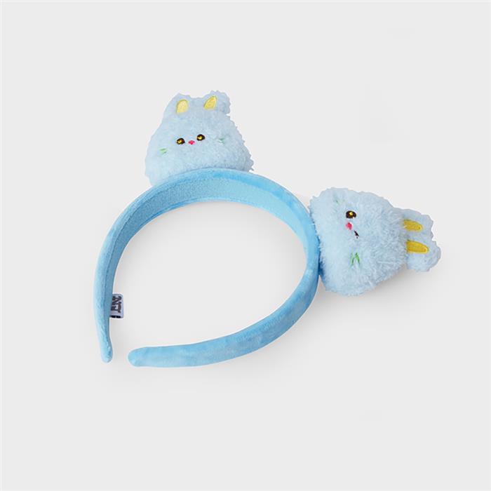 Плюшевая повязка на голову Bunini (синий) от Line Friends